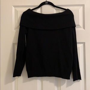 Off The Shoulder Black Sweater